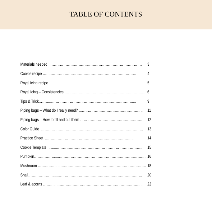 Workbook Cookie Class step by step - English version PDF